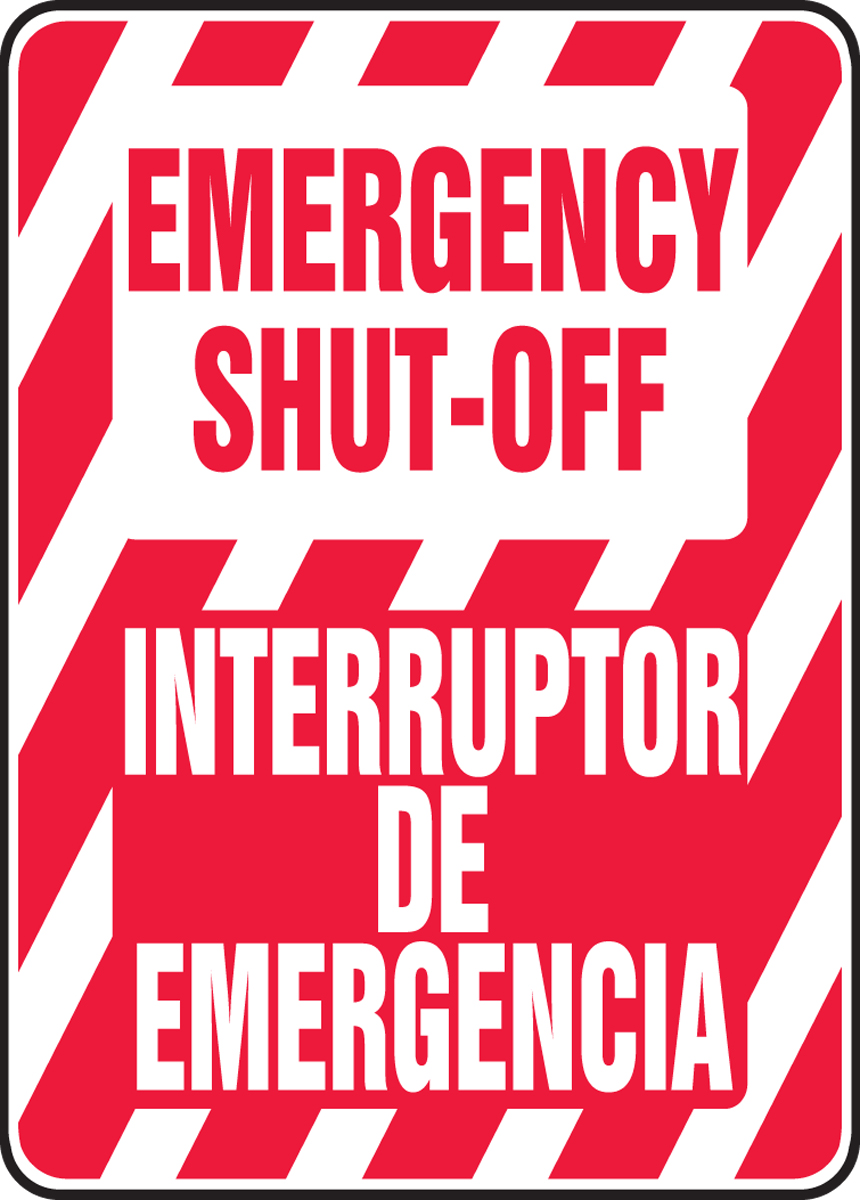 EMERGENCY SHUT-OFF (BILINGUAL)