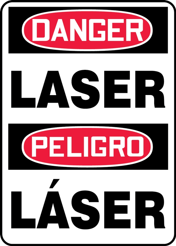 DANGER LASER (BILINGUAL SPANISH)