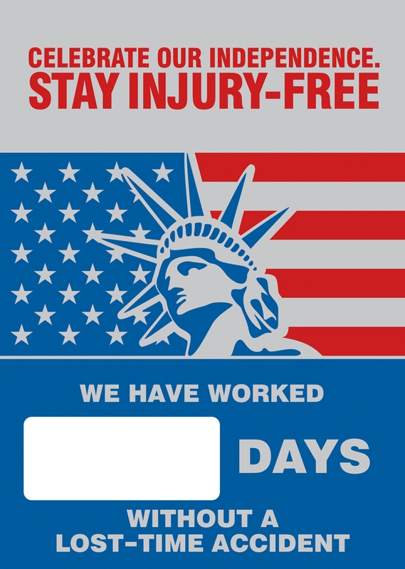 Digi-Day® 3 Magnetic Faces: Celebrate Our Independence - Stay Injury-Free