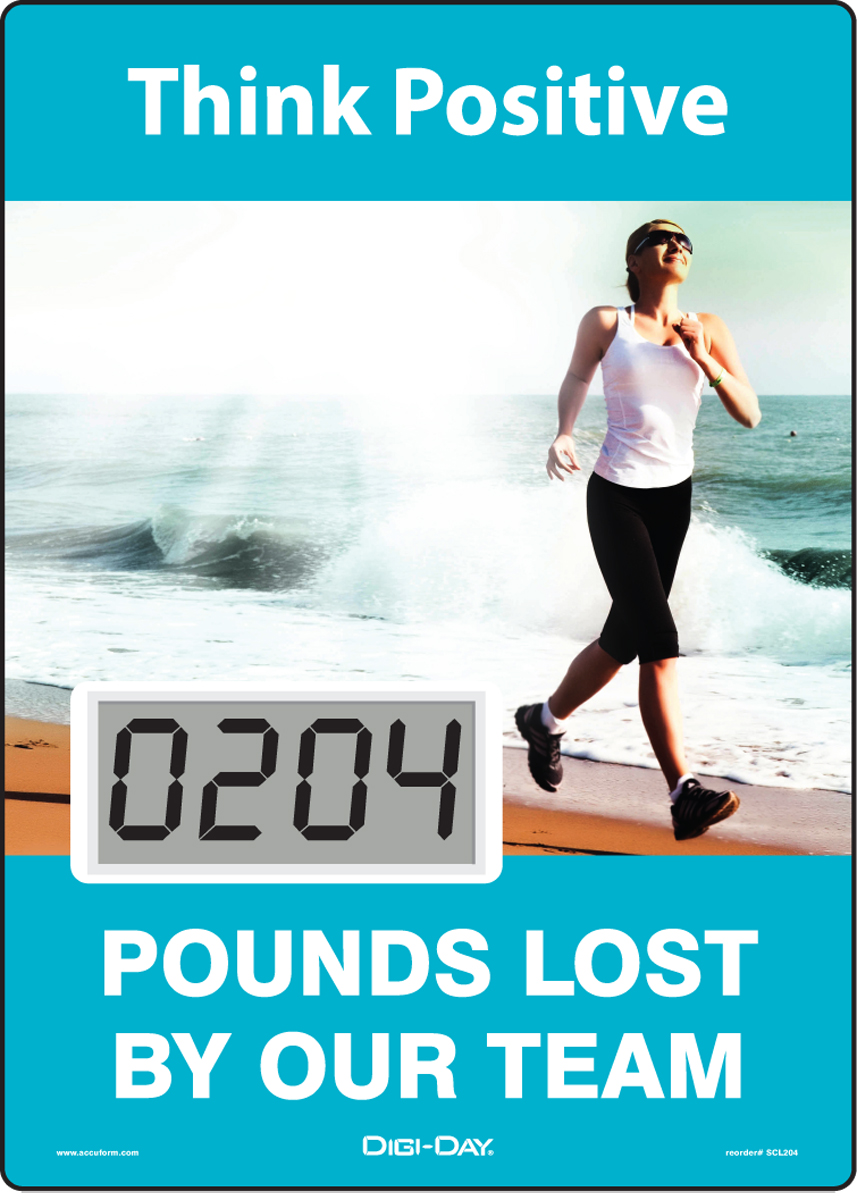 Motivation Product, Legend: THINK POSITIVE #### POUNDS LOST BY OUR TEAM