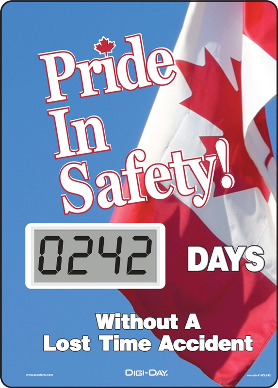 PRIDE IN SAFETY! #### DAYS WITHOUT A LOST TIME ACCIDENT (CANADIAN)