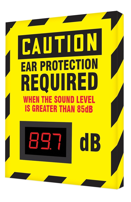 Sound Level Is Greater Than 85 db OSHA Caution Decibel Safety Signs