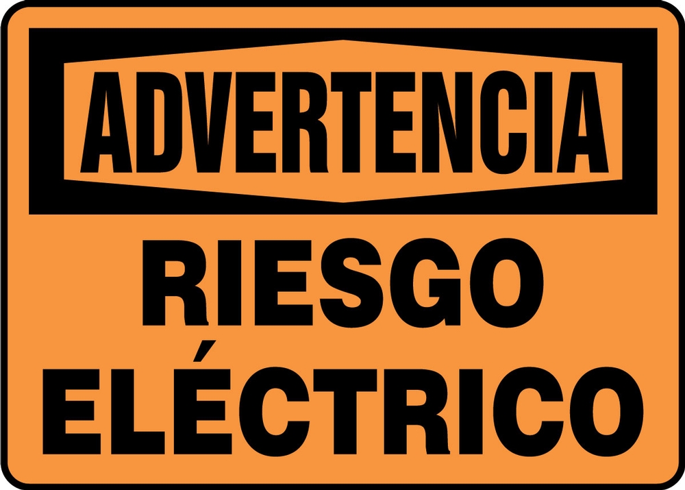 Safety Sign, Header: WARNING, Legend: ELECTRICAL HAZARD