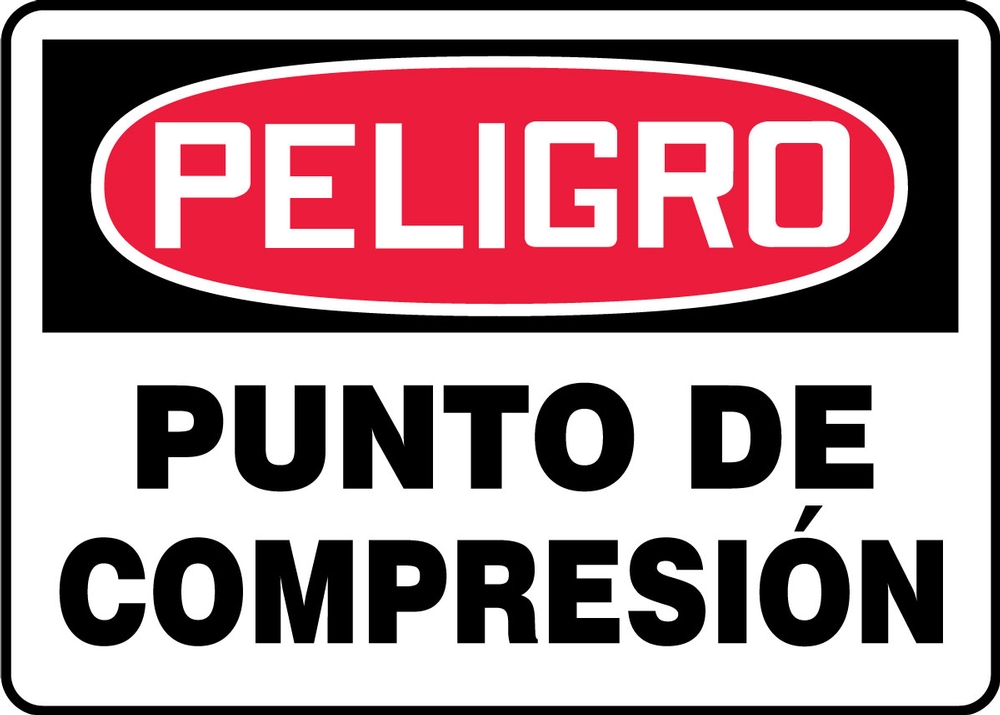 Safety Sign, Header: DANGER, Legend: PINCH POINT