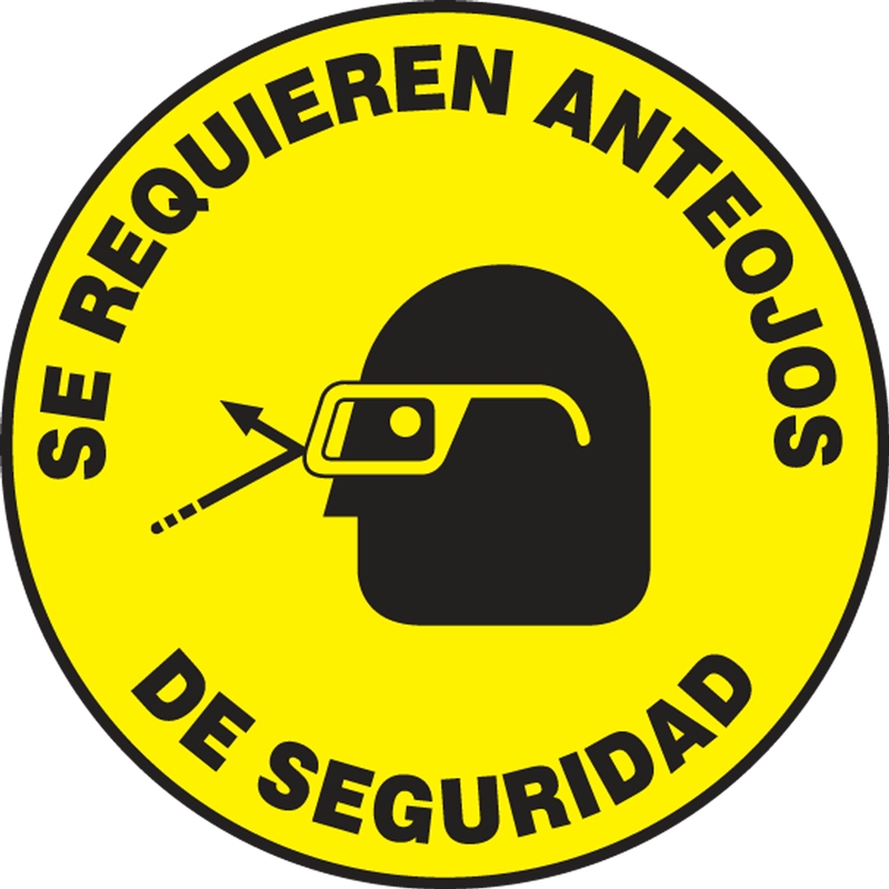 SAFETY GLASSES REQUIRED