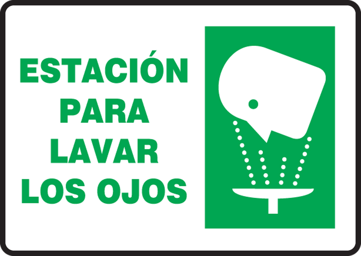 ESTACION PARA LAVAR LOS OJOS (W/GRAPHIC)