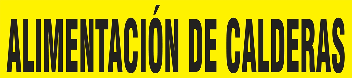 ALIMENTACIÓN DE CALDERAS
