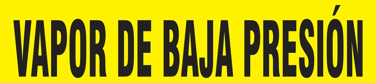 VAPOR DE BAJA PRESIÓN