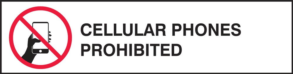 Changeable Sign System: Cellular Phones Prohibited