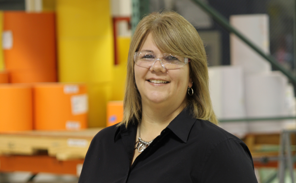 Stephanie Adams, director of plant operations Accuform Signs