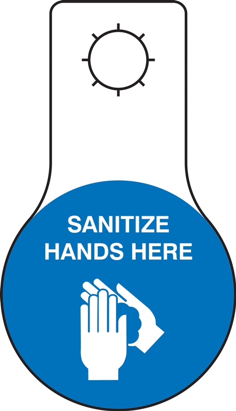 sanitize hands here