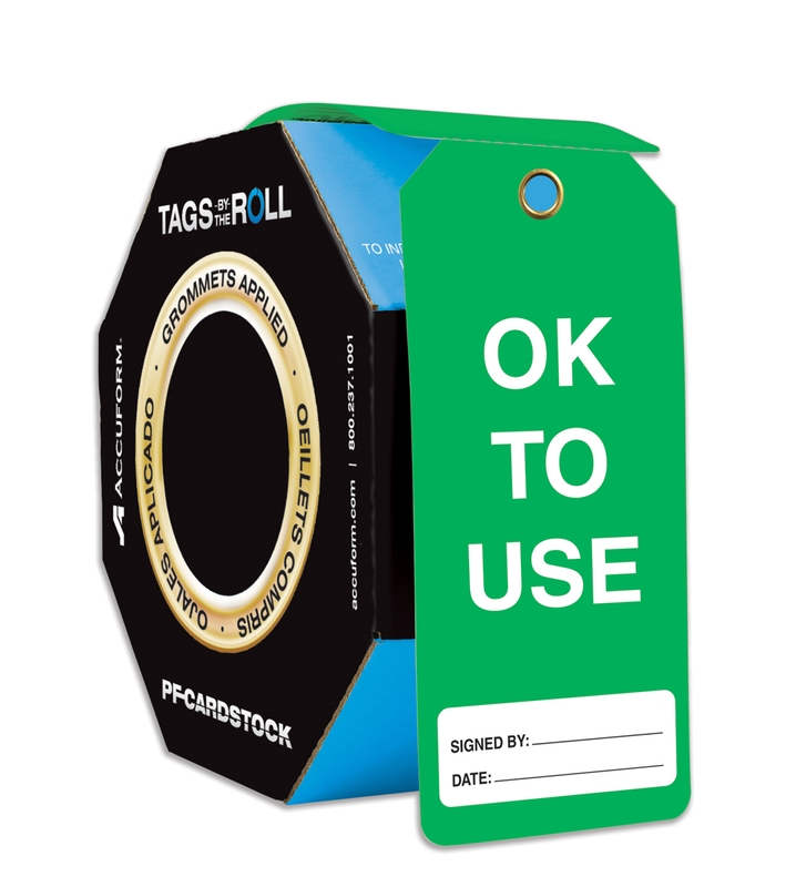 Tags By-The-Roll With Grommets: Ok To Use