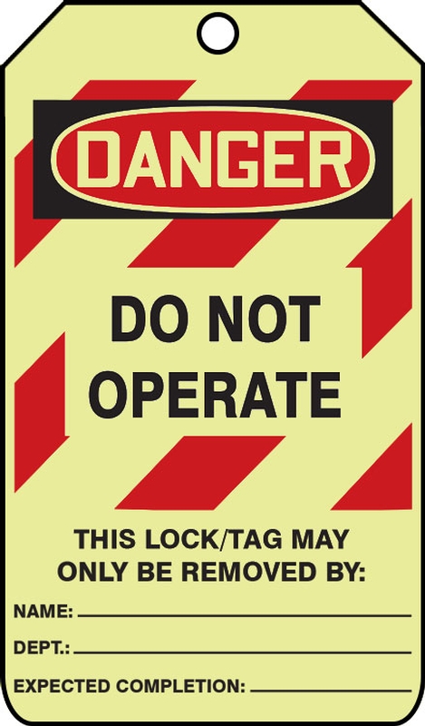 DANGER DO NOT OPERATE