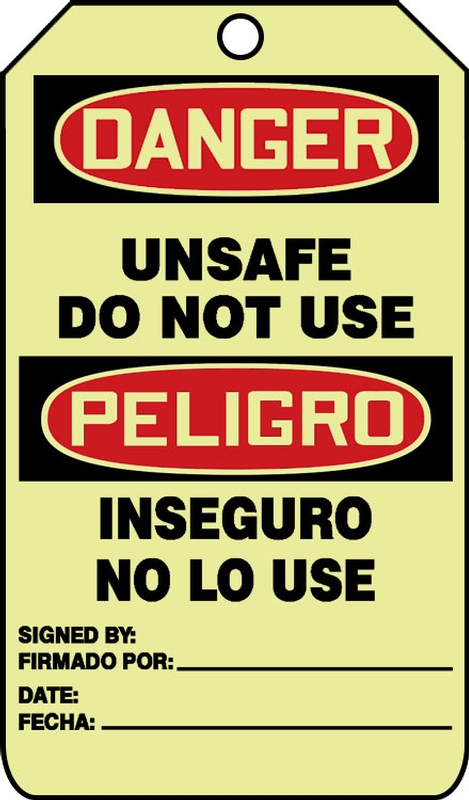 DANGER UNSAFE DO NOT USE