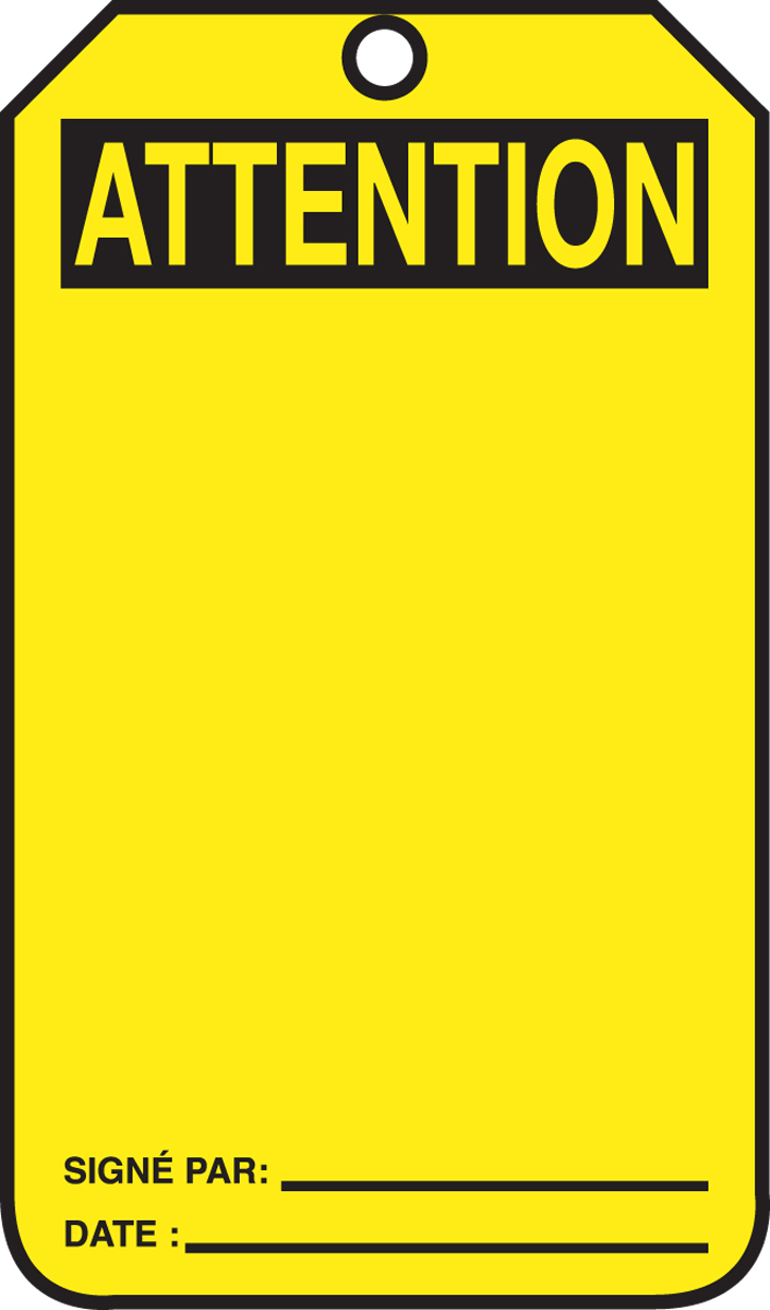 ATTENTION BLANK HEADER - FRENCH