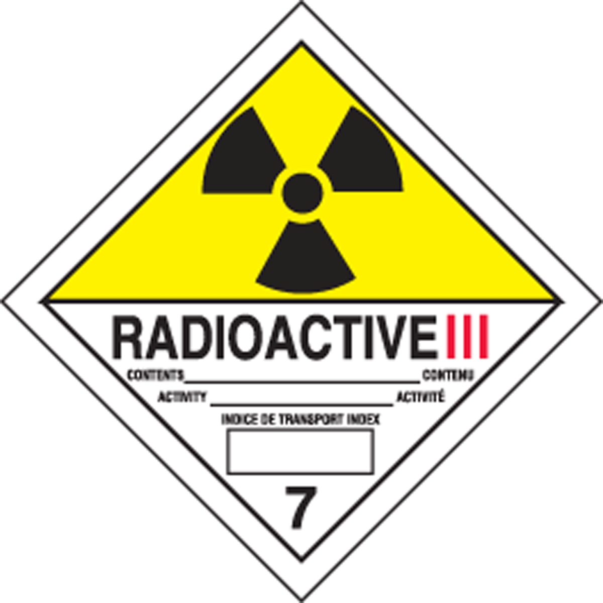 TDG LABELS - TRANSPORTATION OF DANGEROUS GOODS