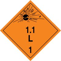 TDG PLACARD - TRANSPORTATION OF DANGEROUS GOODS