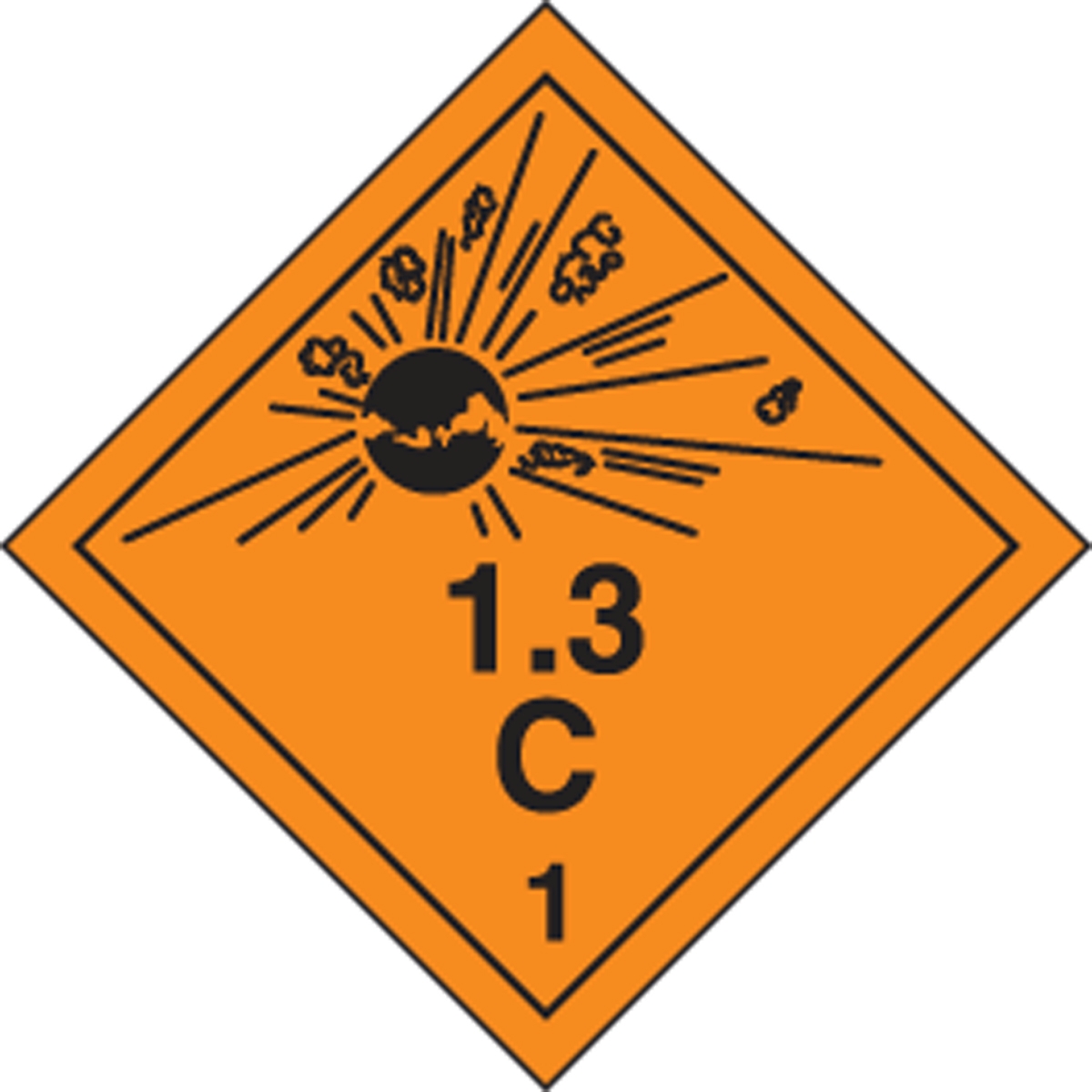 TDG PLACARD - TRANSPORTATION OF DANGEROUS GOODS
