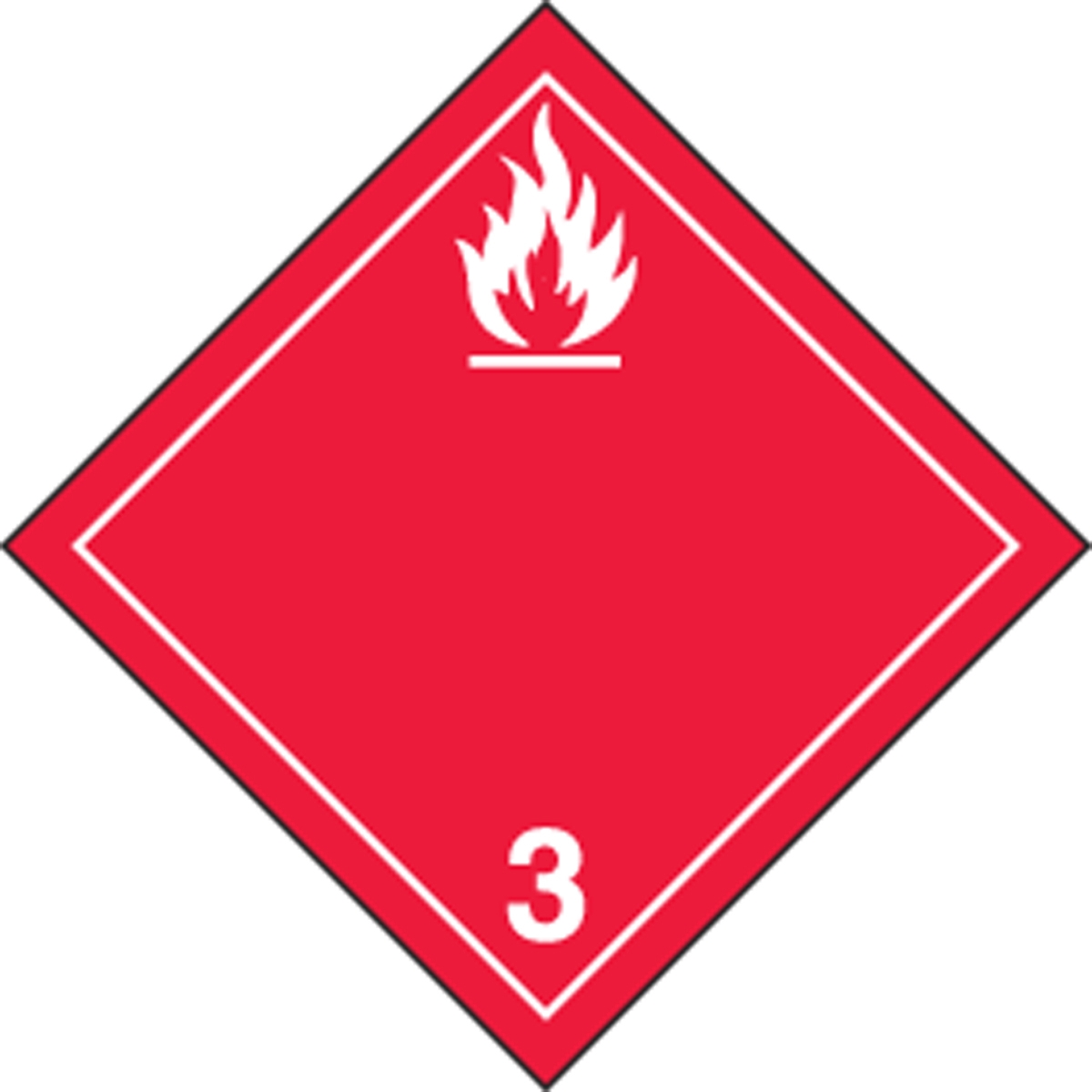 TDG PLACARD - TRANSPORTATION OF DANGEROUS GOODS