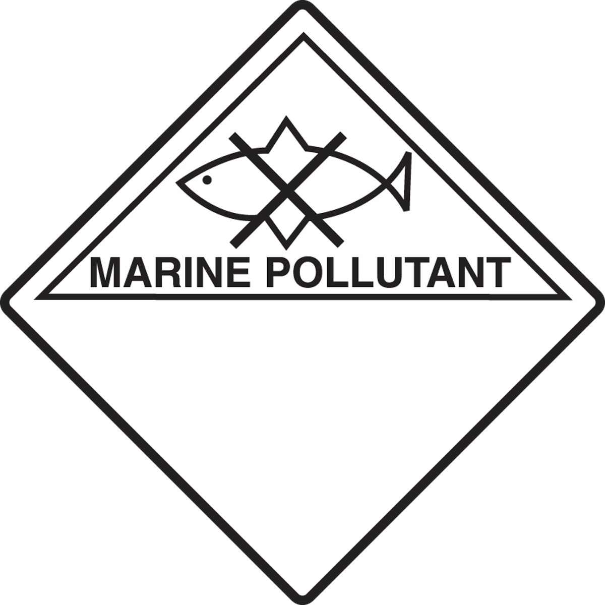 marine pollutant placard