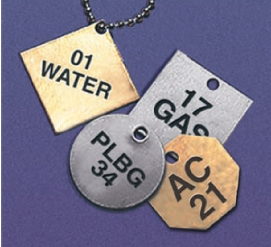 Metal id sale tag