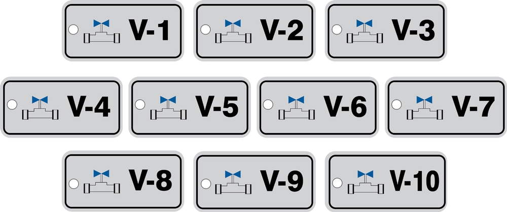 Lockout Tagout , Legend: VALVE (Series 1-10)