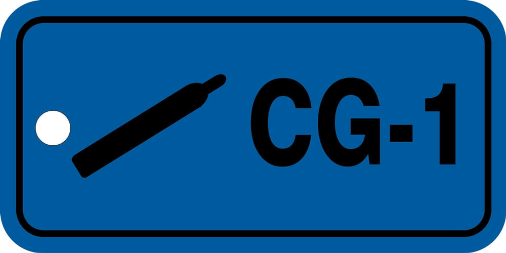 ID Tags, Legend: COMPRESS GAS - INDIVIDUAL ID NUMBERS