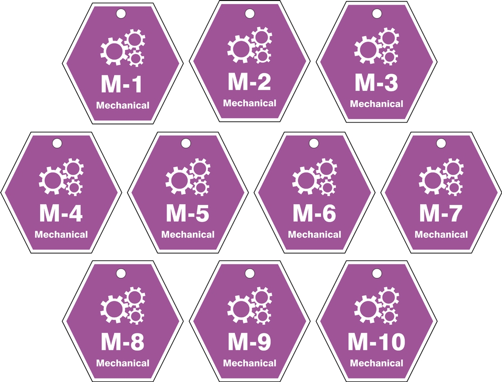 ID Tags, Legend: MECHANICAL (Series 1-10)