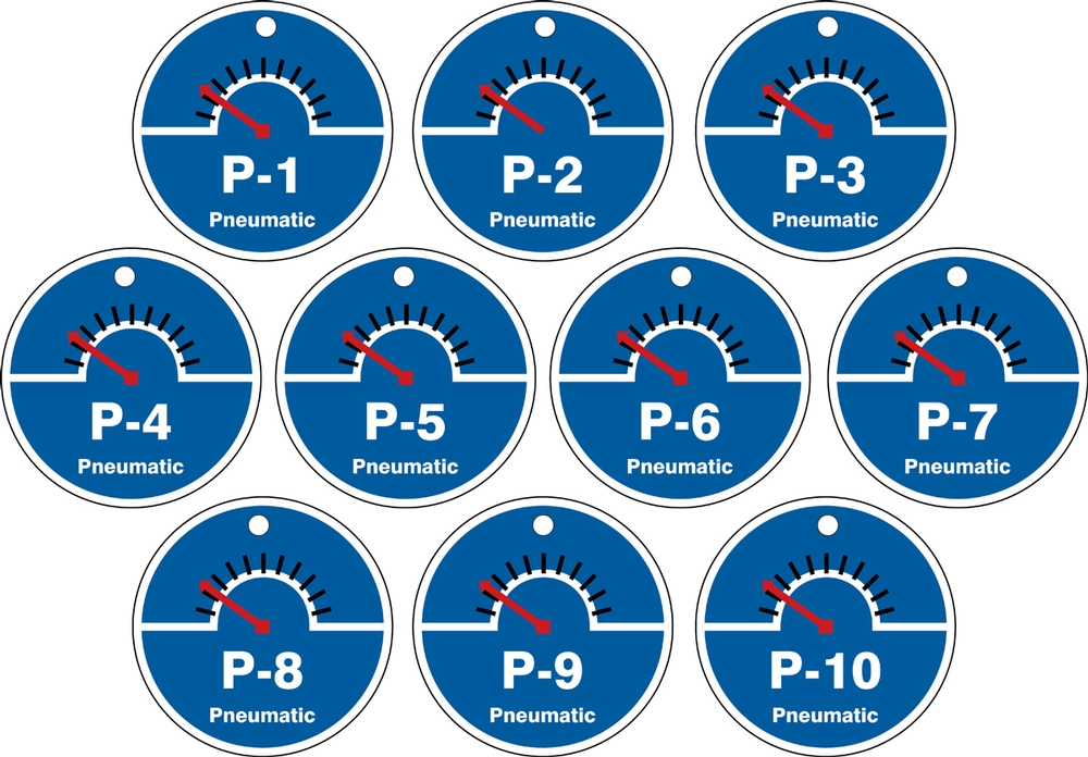 ID Tags, Legend: PNEUMATIC (Series 1-10)