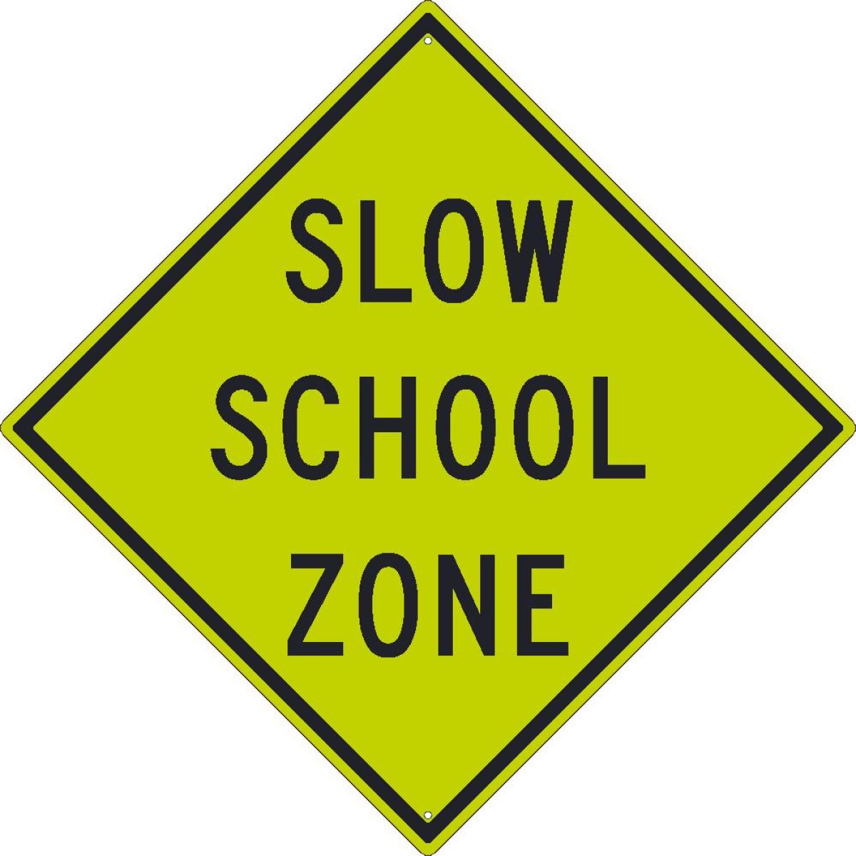 SLOW SCHOOL ZONE SIGN