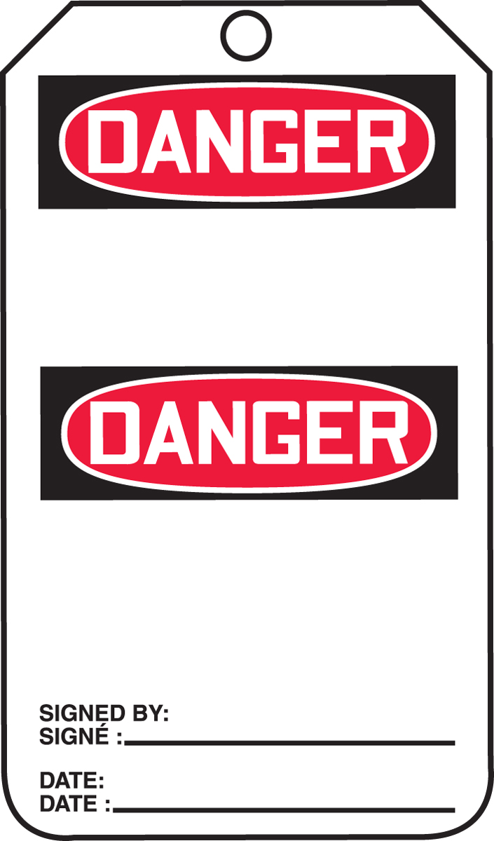 DANGER (BLANK) (English/French)