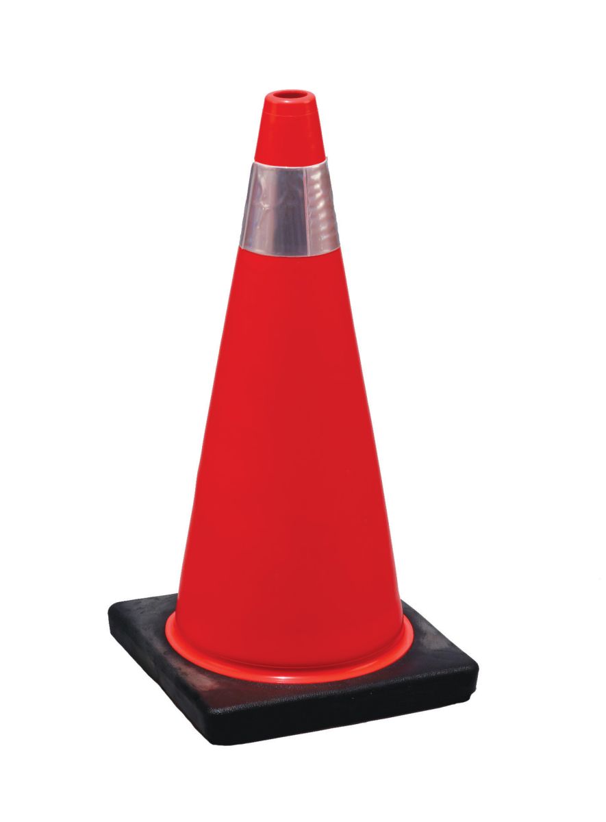 ORANGE PARKING CONE WITH COLLAR