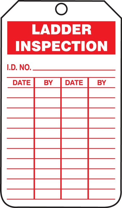LADDER INSPECTION TAGS