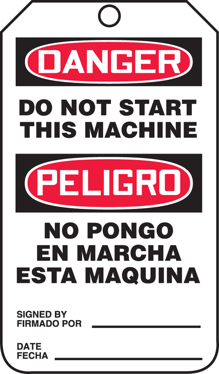 DO NOT START THIS MACHINE