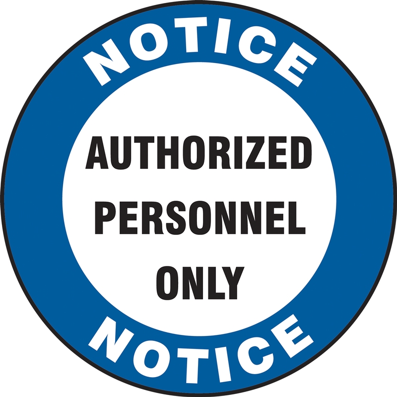 LED Sign Projector Lens Only: Notice - Authorized Personnel Only