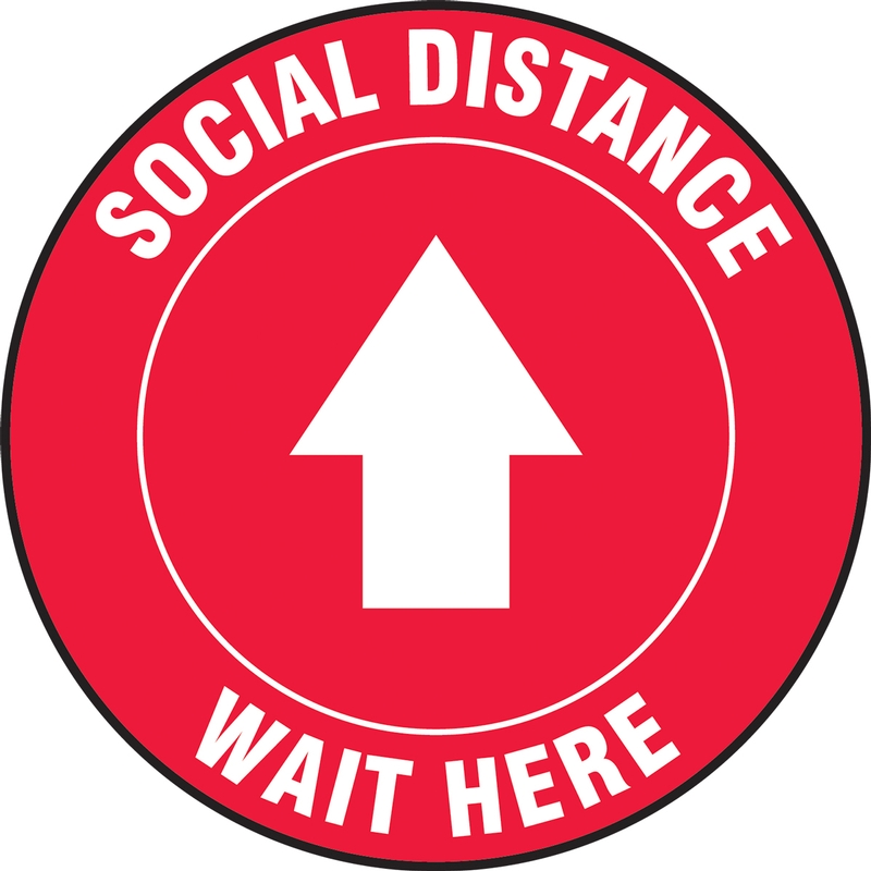 Social Distance Wait Here