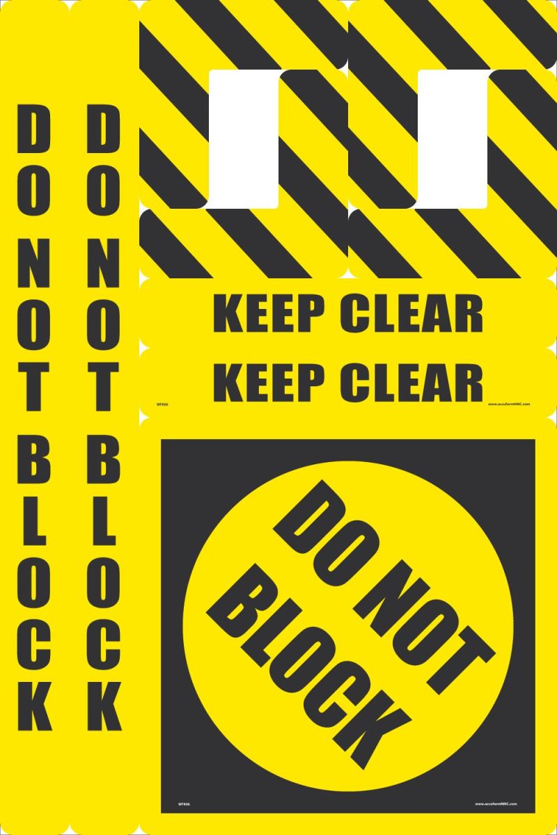 DO NOT BLOCK FLOOR MARKING KIT