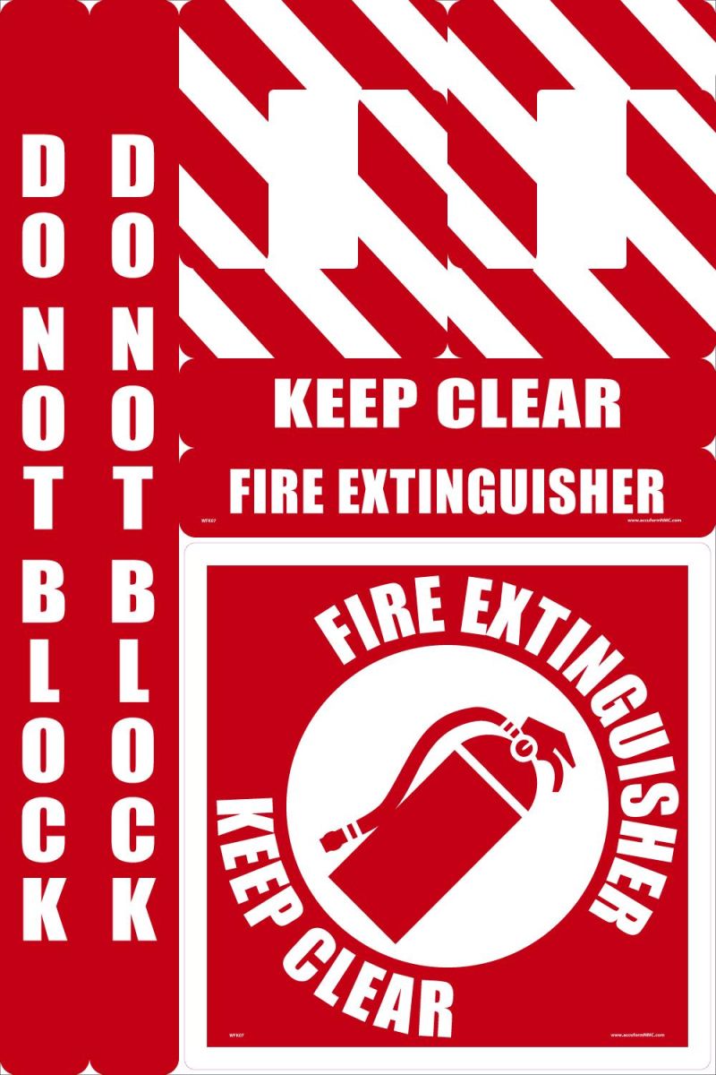Fire Extinguisher Keep Clear