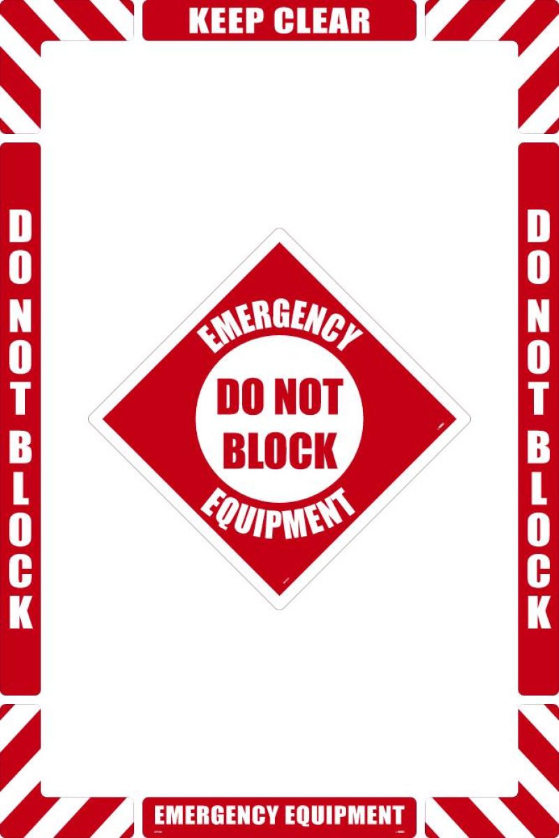 EMERGENCY EQUIPMENT FLOOR MARKING KIT