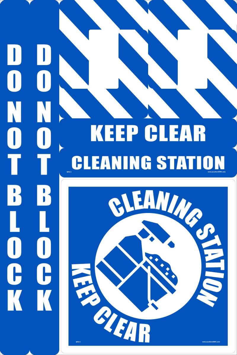 CLEANING STATION FLOOR MARKING KIT