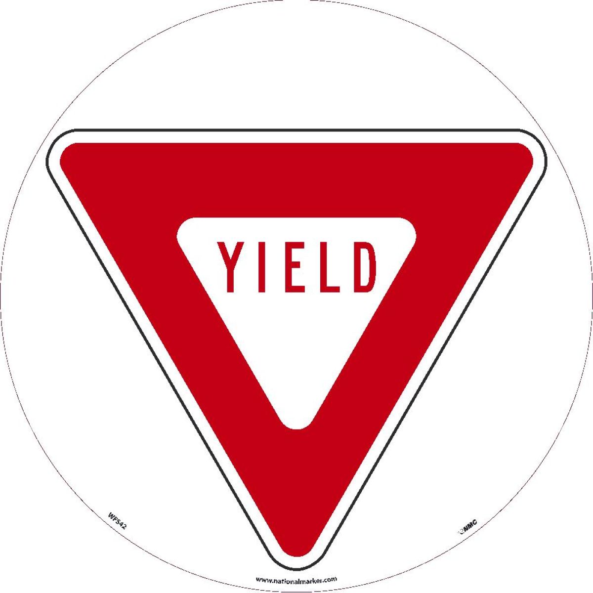 YIELD WALK ON SIGN