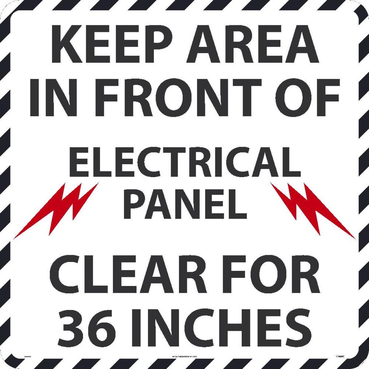 KEEP PANEL CLEAR 36"WALK ON SIGN