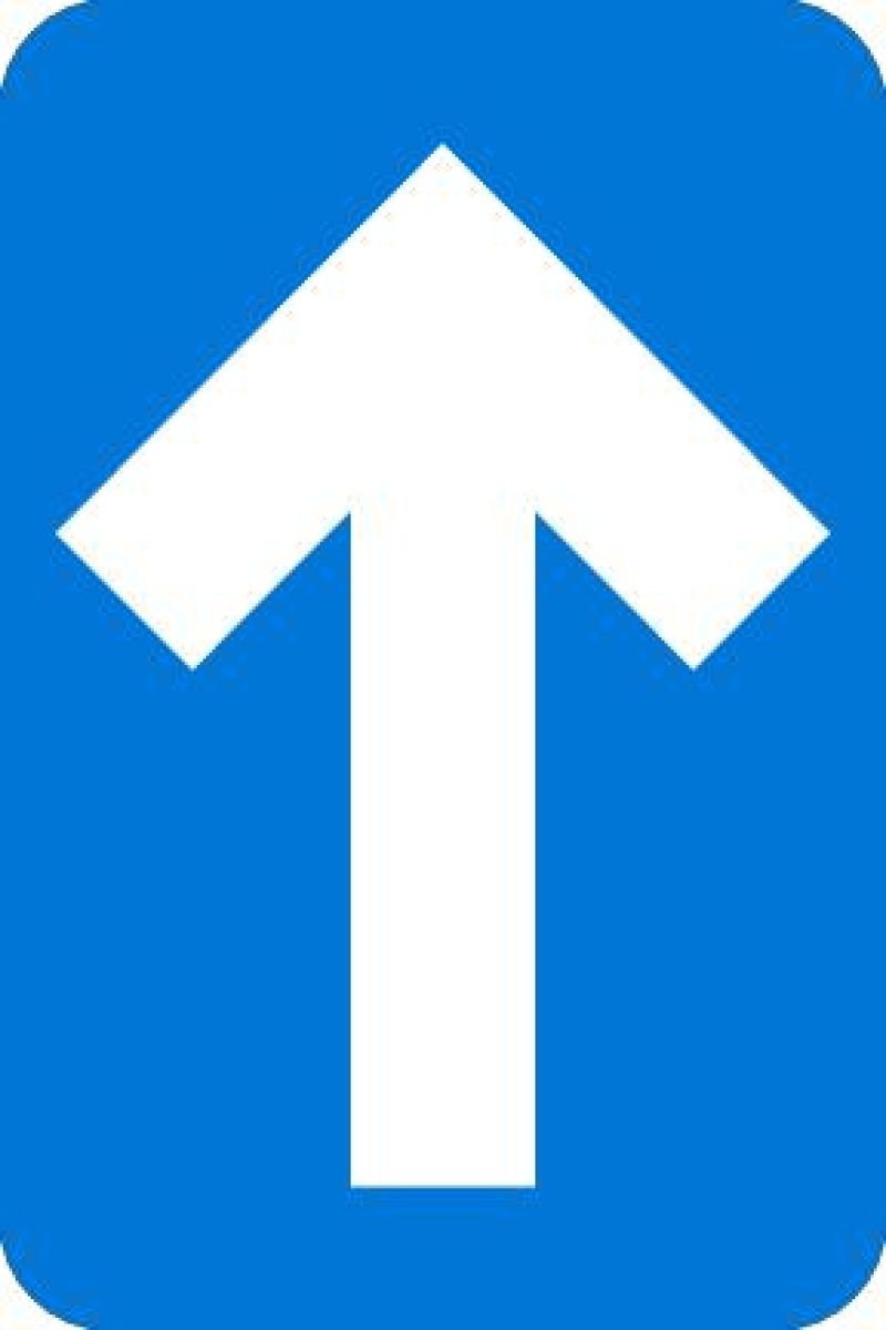ARROW FLOOR GRAPHIC, BLUE