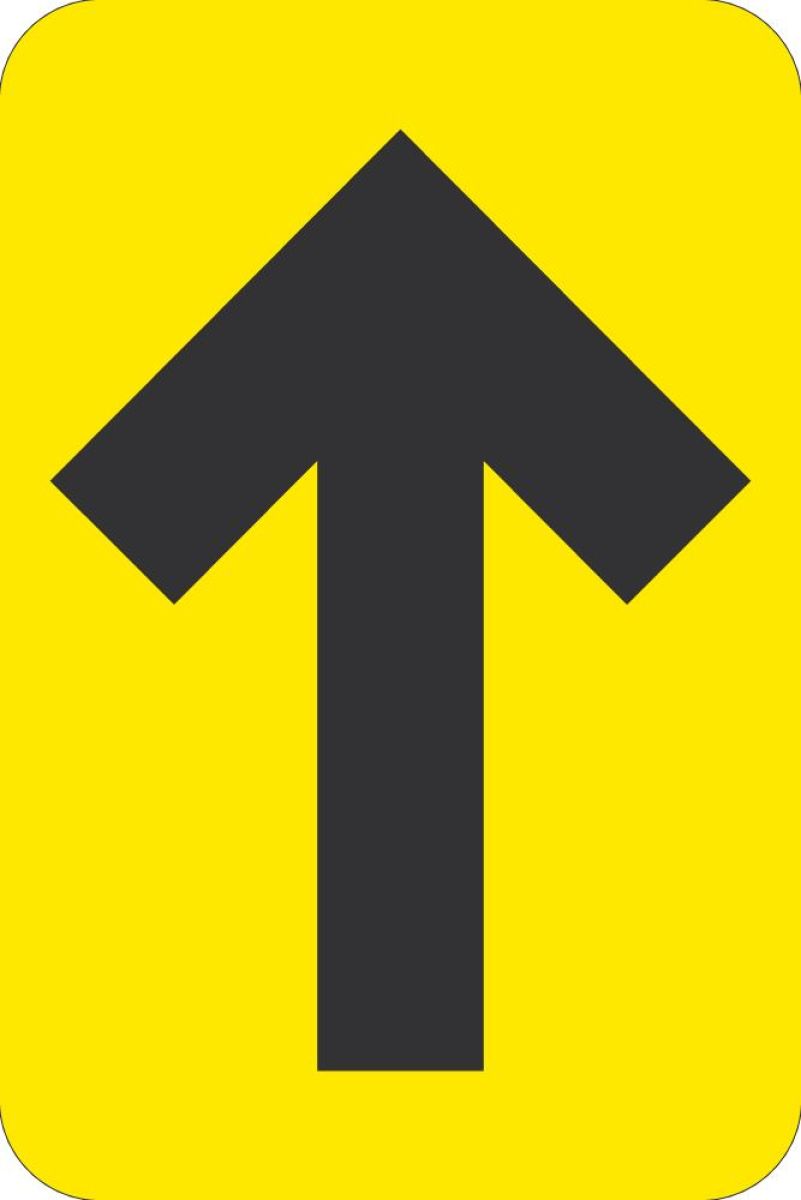 ARROW FLOOR GRAPHIC, BLACK/YELLOW