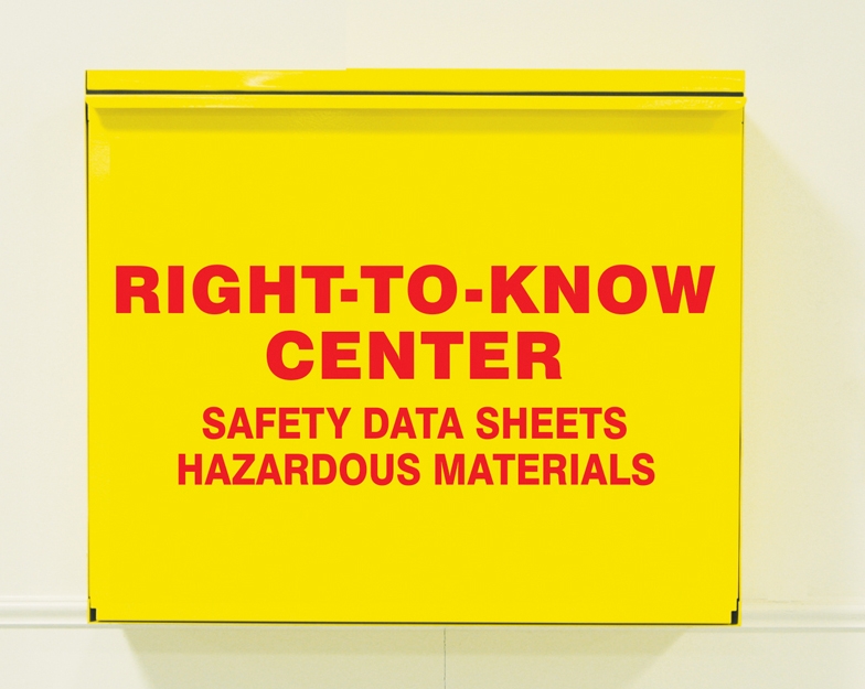 RIGHT-TO-KNOW CENTER SAFETY DATA SHEETS HAZARDOUS MATERIALS