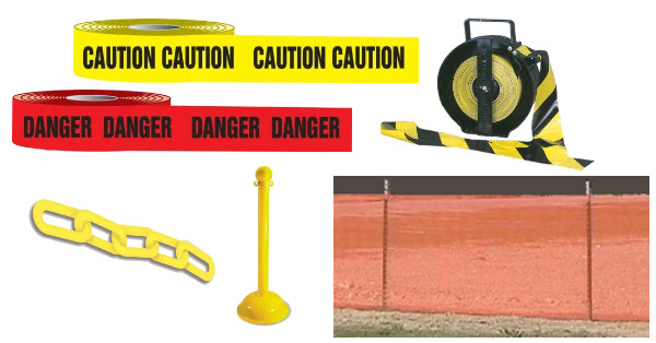 Safety barriers and barricade tapes