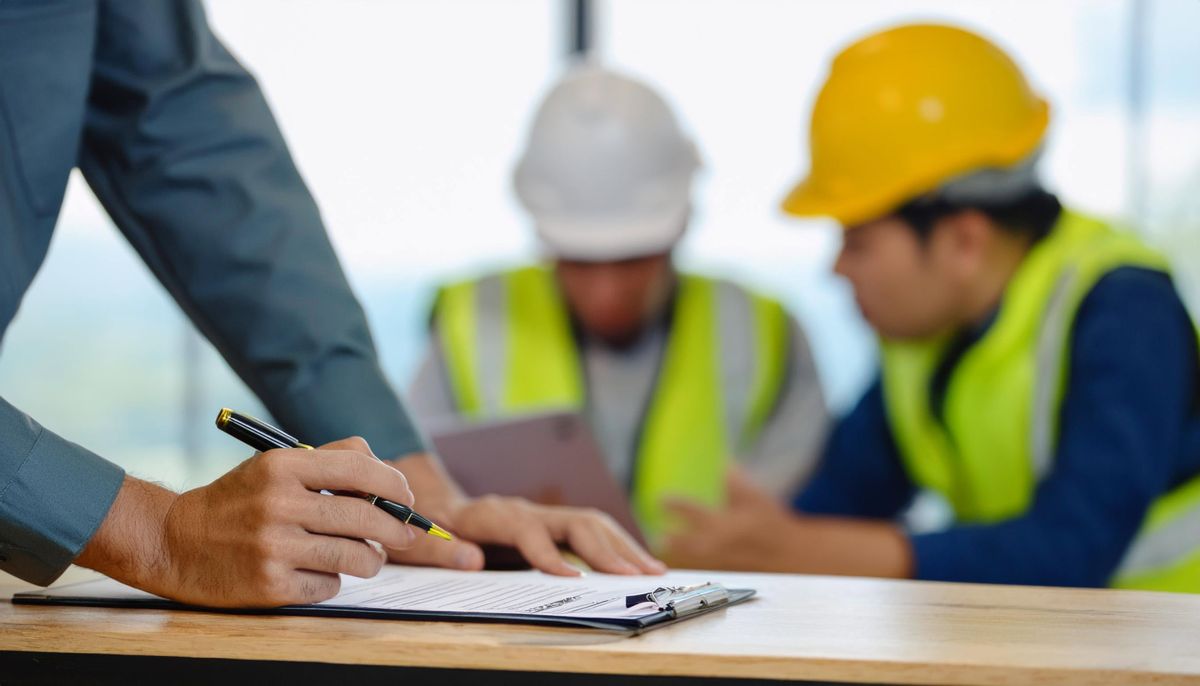 Checklistandconstructionworkers