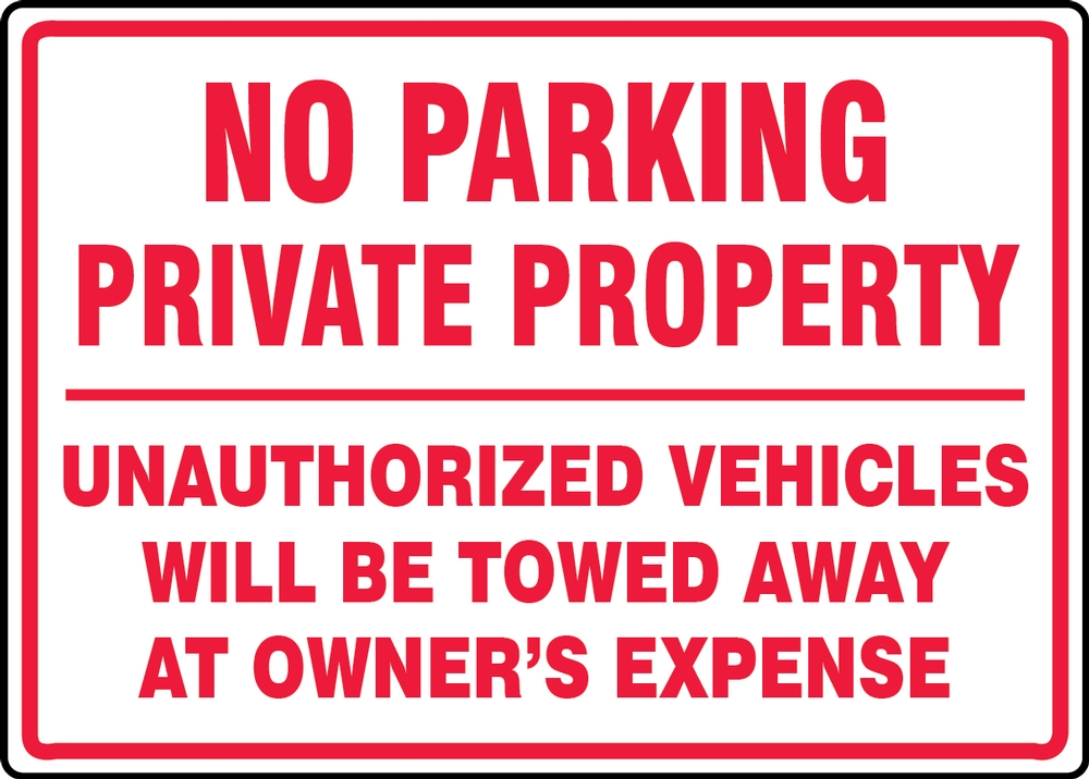 2x Notice Sign TOW AWAY ZONE unauthorized Vehicles Owner expense 200x300mm Metal 