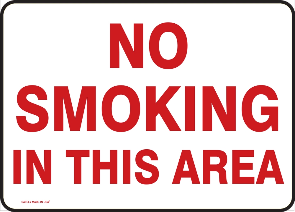 NO SMOKING THIS AREA
