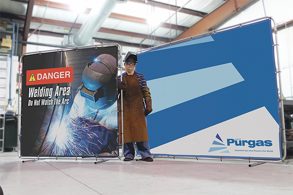 WELDING SPARKS GRAPHIC - DANGER WELDING AREA
